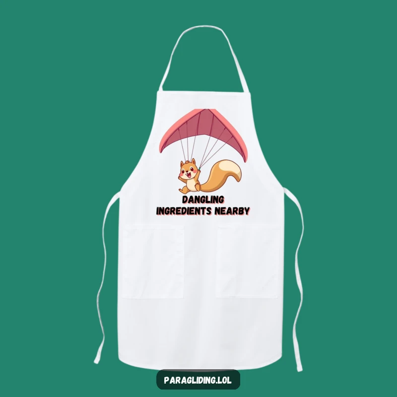 Funny Squirrel Paraglider Apron: Cook with Daring Playfulness