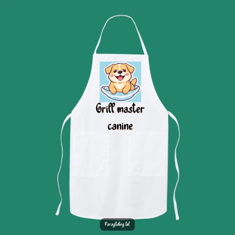 Funny Floating Dog Apron - Serene Beam for Peaceful Kitchen Moments
