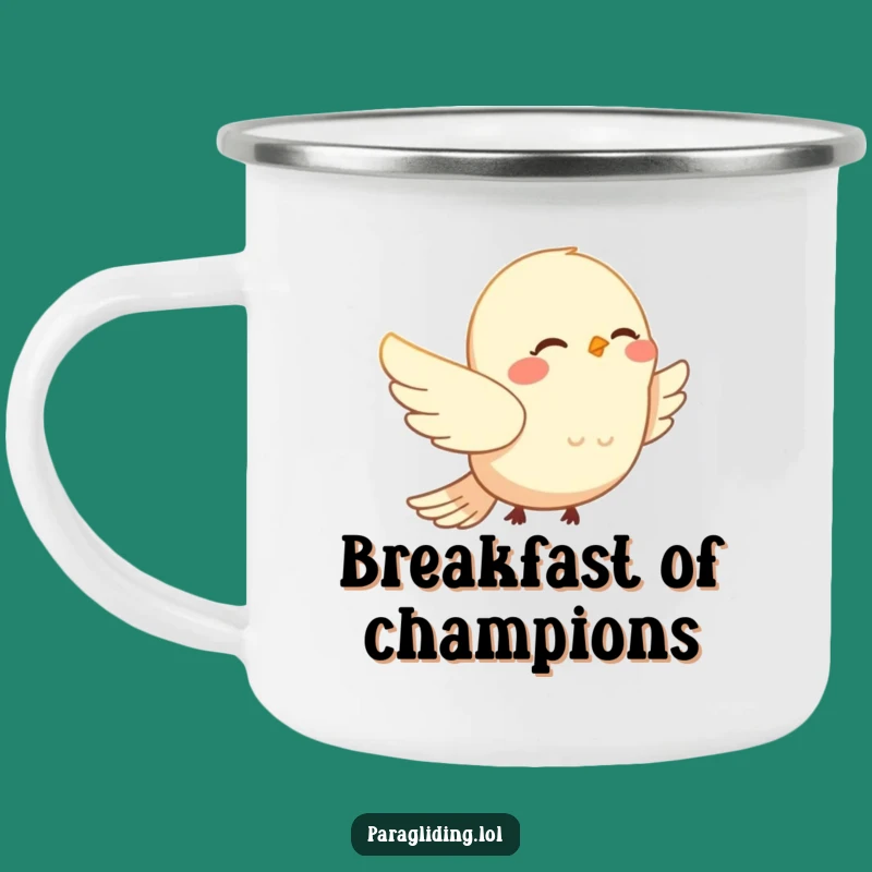 Funny Bird Drift Camping Mug: Peaceful Wanderer's Outdoor Fun, Rugged Funny Gift