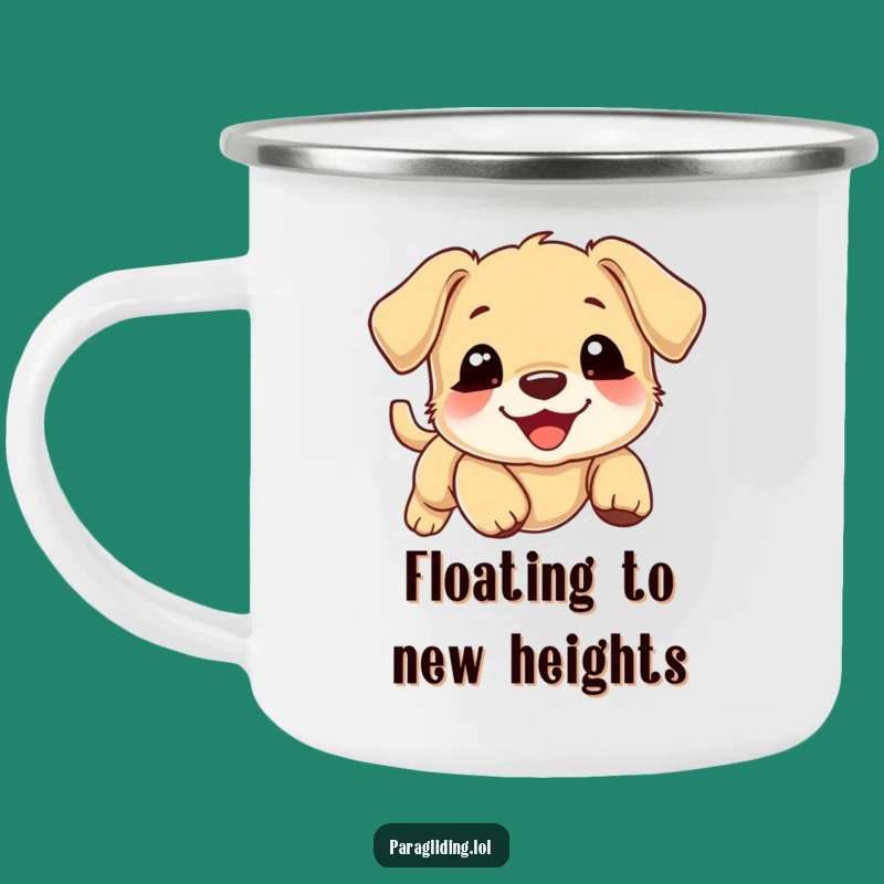 Funny Puppy Cloud Camping Mug: Enjoy Outdoors with a Drifting Puppy, Great Funny Gift