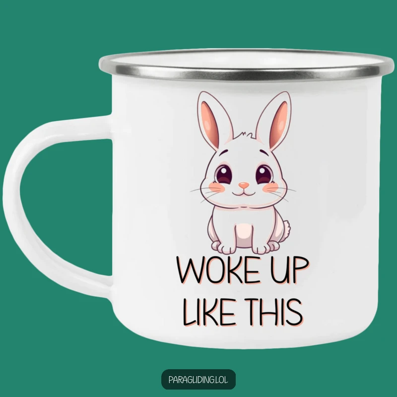 Funny Rabbit Surprise Camping Mug: Your Adventure Buddy Funny Gift