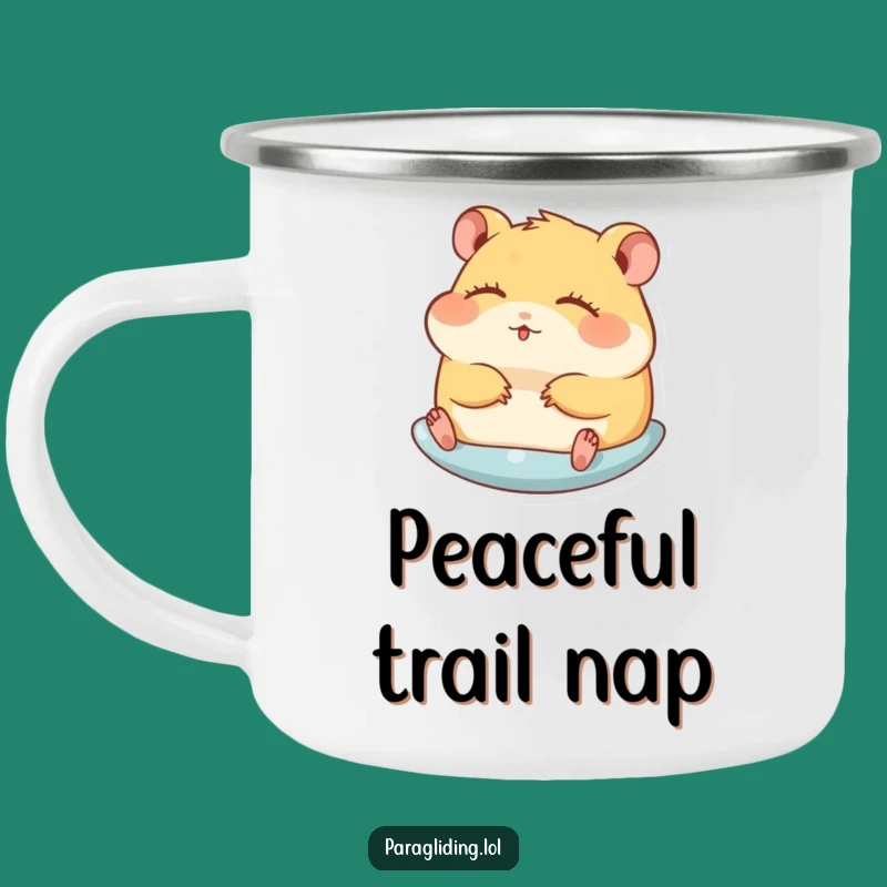 Funny Hamster Gliding Camping Mug: Enjoy Your Adventure with This Hilarious Outdoor Companion