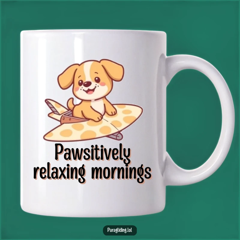 Funny Dog Gliding Mug - Adorable & Hilarious Gift for Dog Lovers