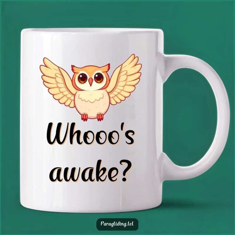 Funny Happy Owl Mug: Soar into Your Day with This Wise Funny Gift!