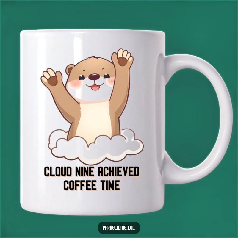 Funny Otter Cloud Wave Mug: Adorable Gift for Animal Lovers