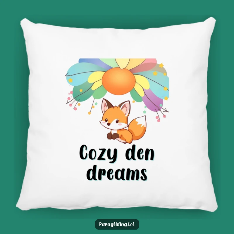 Funny Curious Fox Pillow: Get Cozy with This Woodland Wanderer!