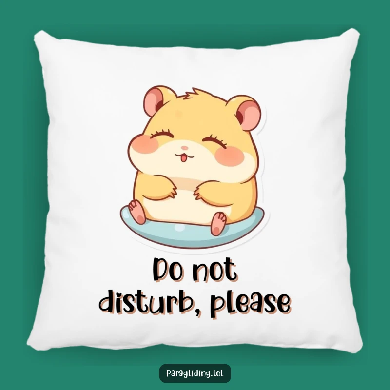 Funny Hamster Gliding Pillow: Snuggle Up with This Hilarious and Peaceful Comfort