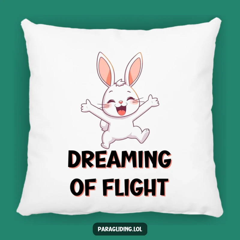 Funny Bunny Pillow: Soft Sky Flight, Perfect Cozy Delight Gift