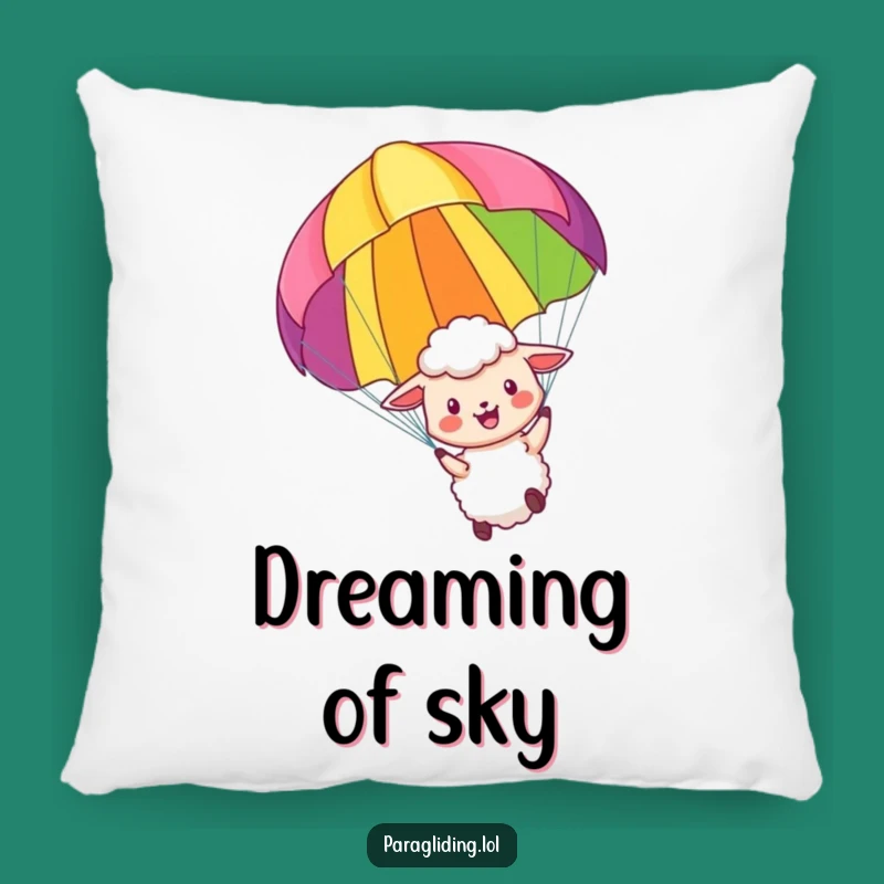 Funny Sheep Pillow: Soft Paraglider, Perfect Cozy Joy Gift