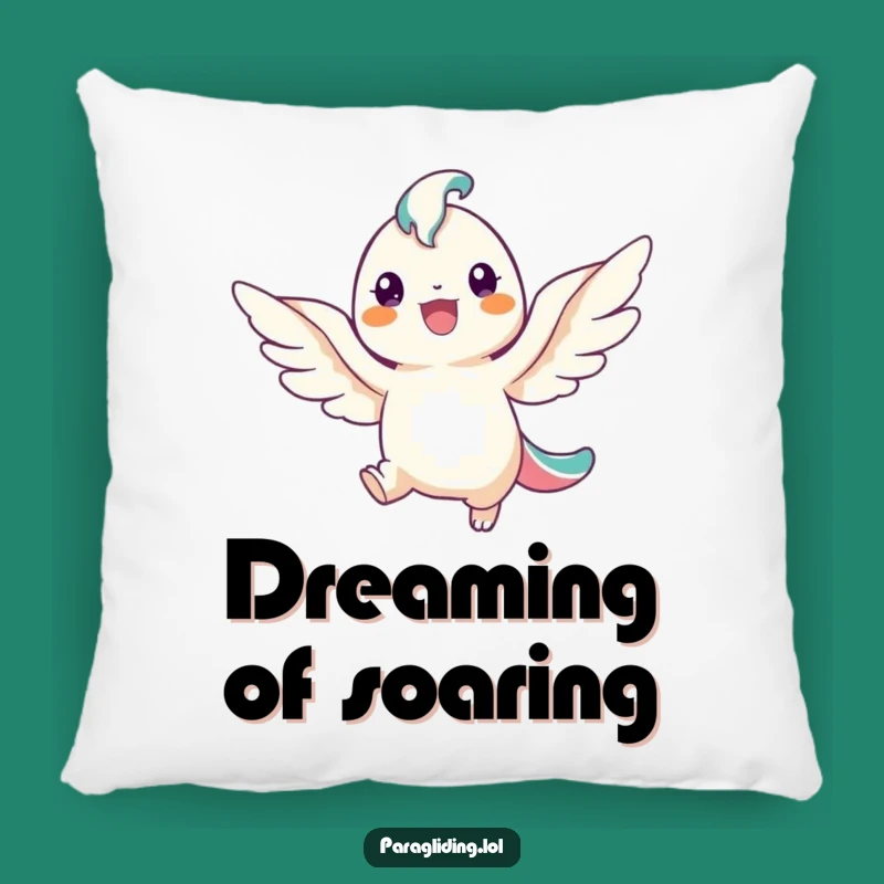 Funny Smiling Angel Pillow: Cheerful Winged Creature Comfort, Cozy Gift