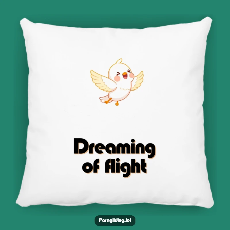Funny Happy Bird Cloud Pillow - Cozy & Joyful Cartoon Accent Pillow