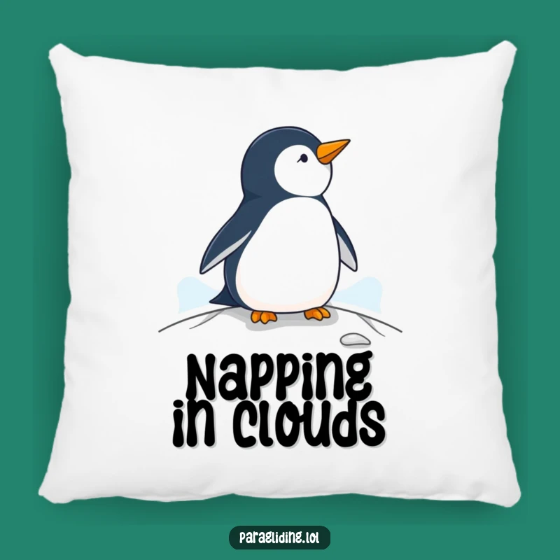 Funny Penguin Paraglider Pillow - Comfy and Comical Accent for Relaxation