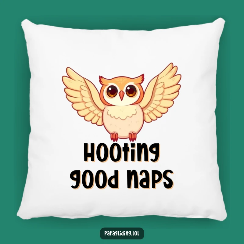 Funny Happy Owl Pillow: Get Cozy with This Wise Feathered Friend!
