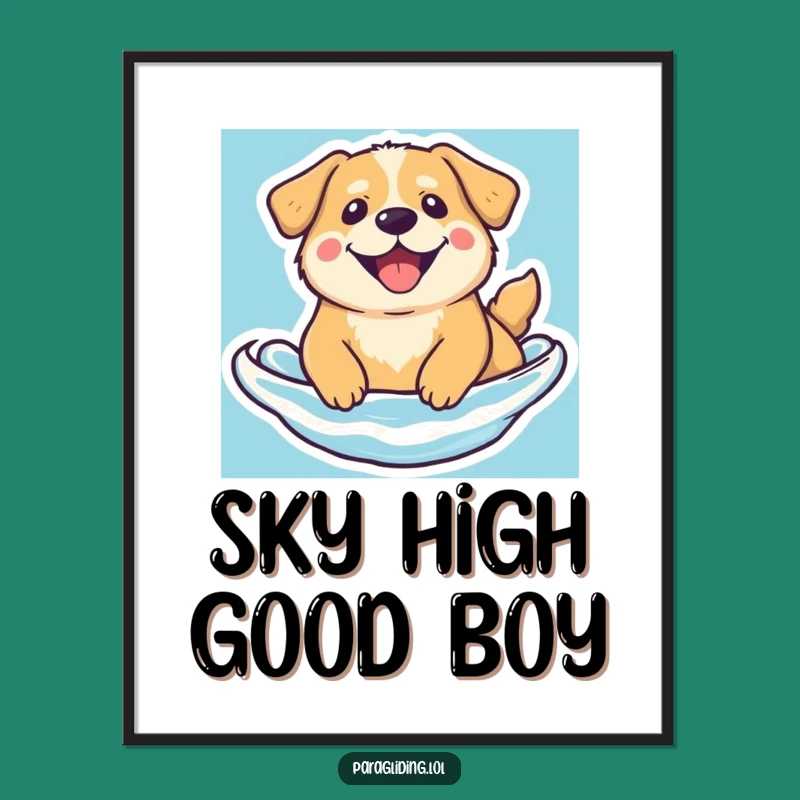 Funny Floating Dog Digital Art - Serene Beam for Instant Calm