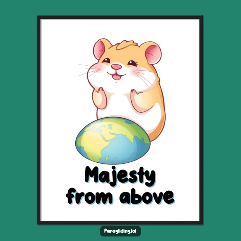 Funny Hamster Digital Art: Smiling View, Joyful Download