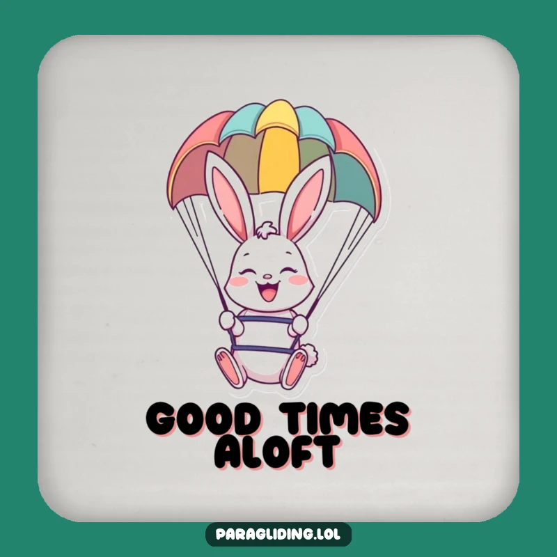 Funny Bunny Paraglider Coaster - Protect Surfaces with Airborne Cheer