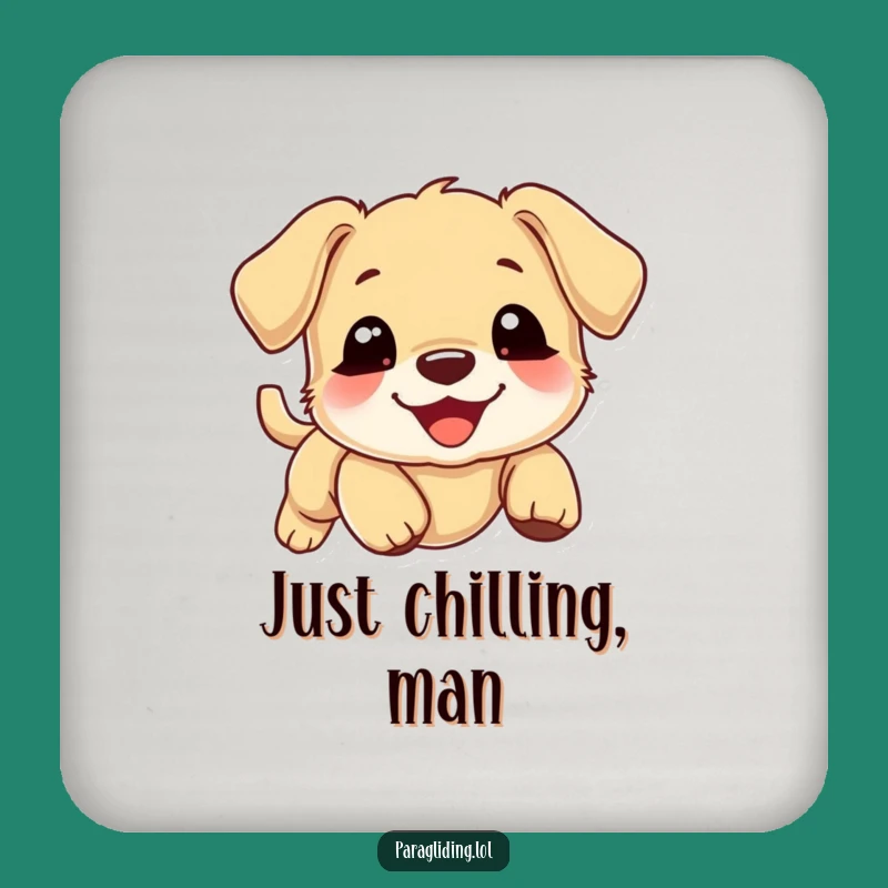 Funny Puppy Cloud Coaster: Protect Surfaces with a Drifting Puppy, Charming Funny Gift