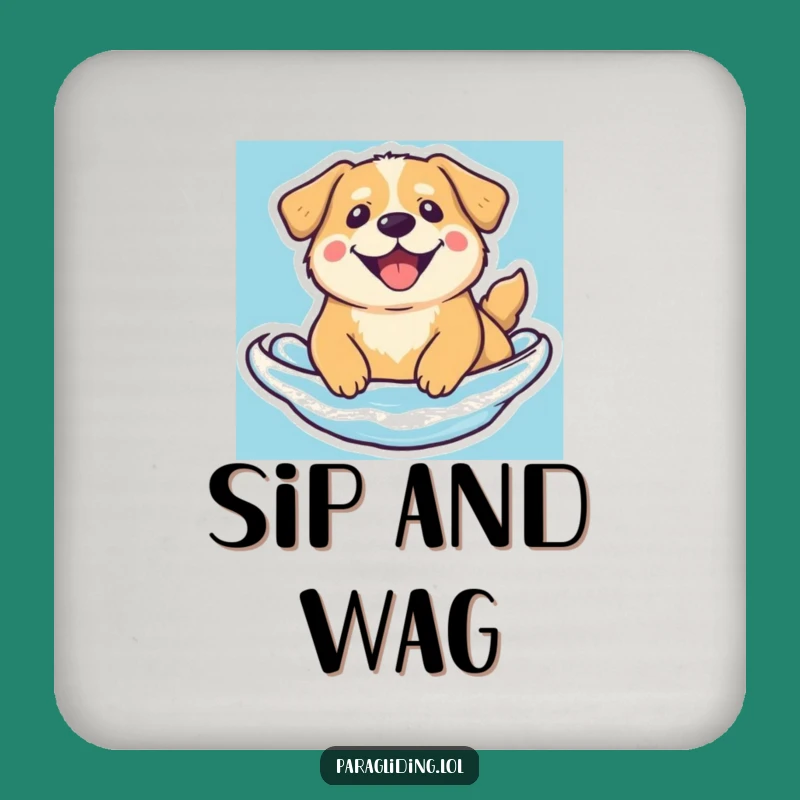 Funny Floating Dog Coaster - Protect Surfaces with Serene Beam