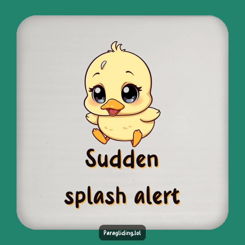 Funny Wobbly Duckling Coasters: Protect Surfaces with Adorable Humor