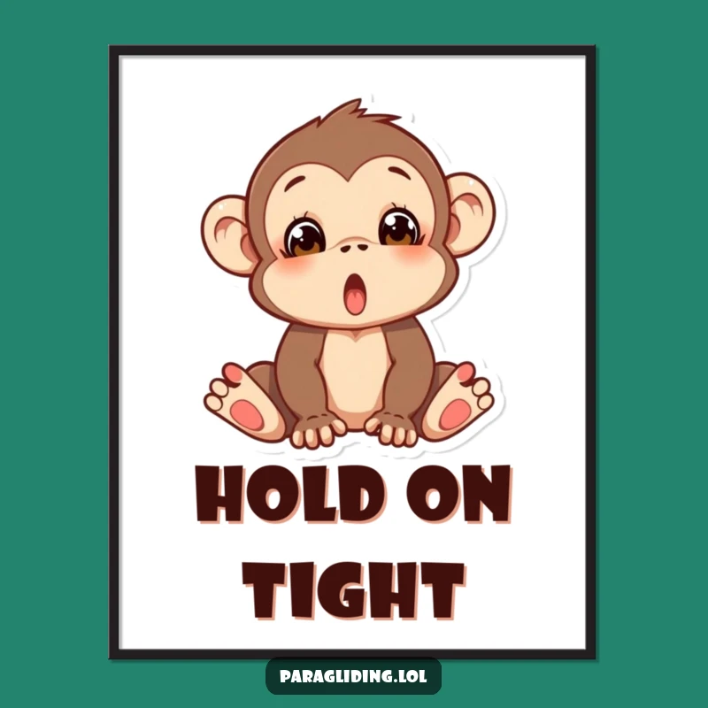Funny Surprised Monkey Poster: Add a Splash of Humor to Your Walls