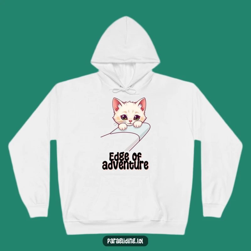 Funny Curious Cat Glider Hoodie: Cozy Up with Feline Intrigue
