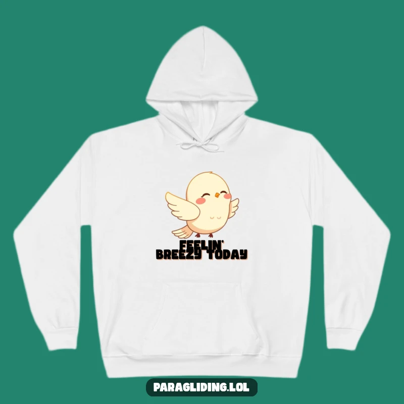 Funny Bird Drift Hoodie: Cozy Peaceful Wanderer's Comfort, Warm Funny Gift