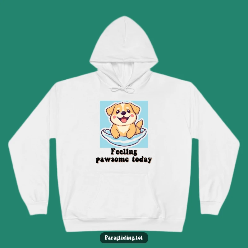Funny Floating Dog Hoodie - Cozy Serene Beam, Perfect Funny Gift for Chilly Days