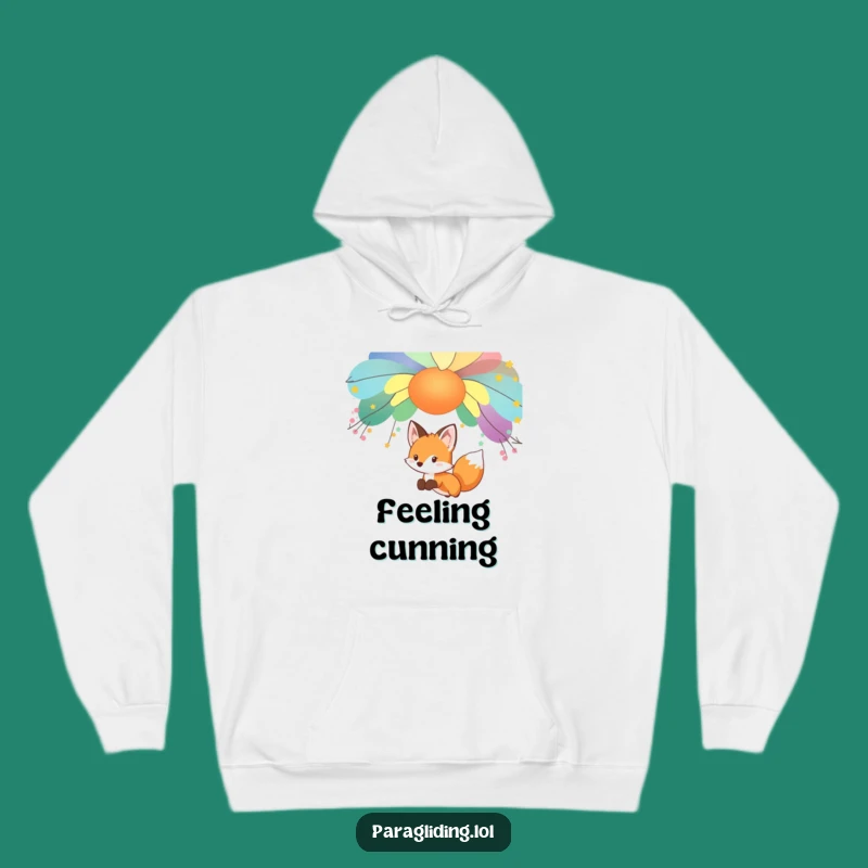 Funny Curious Fox Hoodie: Stay Cozy Under Your Own Canopy!