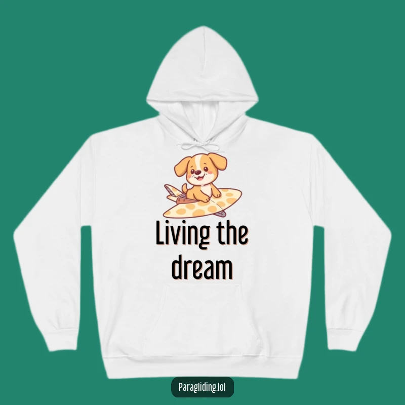 Funny Dog Gliding Hoodie - Cozy & Whimsical Gift for Dog Enthusiasts