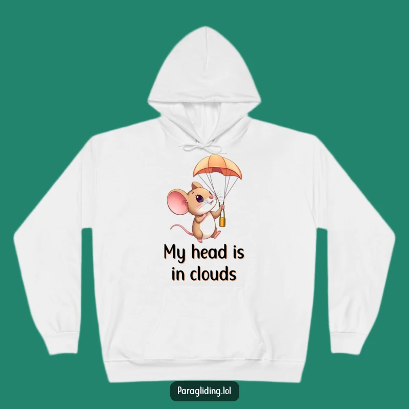Funny Mouse Paraglider Hoodie - Cozy Wonder, Perfect Gift!