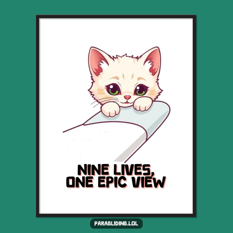 Free Printable Cat Glider Wall Art: Funny Downloadable Decor for Curious Minds