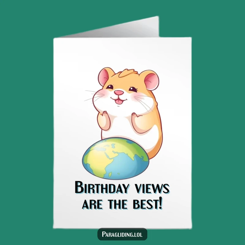 Free Printable Hamster Birthday Card - Funny Downloadable Gift for Kids
