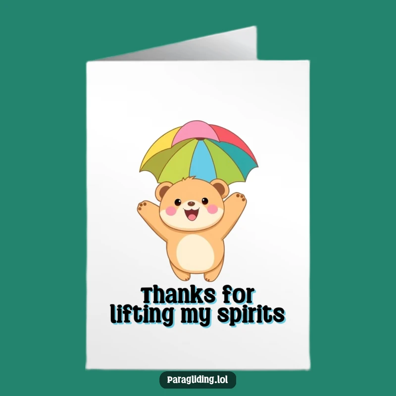Express your thanks with a soaring sentiment using this free printable card! Print at home for a special touch.
