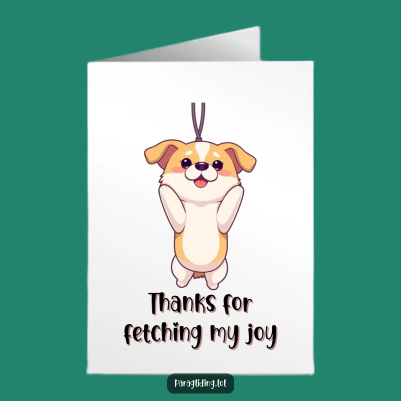 Free Printable Thank You Card: Proud Dog Enjoying View - Funny Downloadable