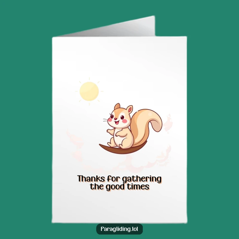 Free Printable Funny Squirrel Thank You Card - Sweet DIY Downloadable Gift