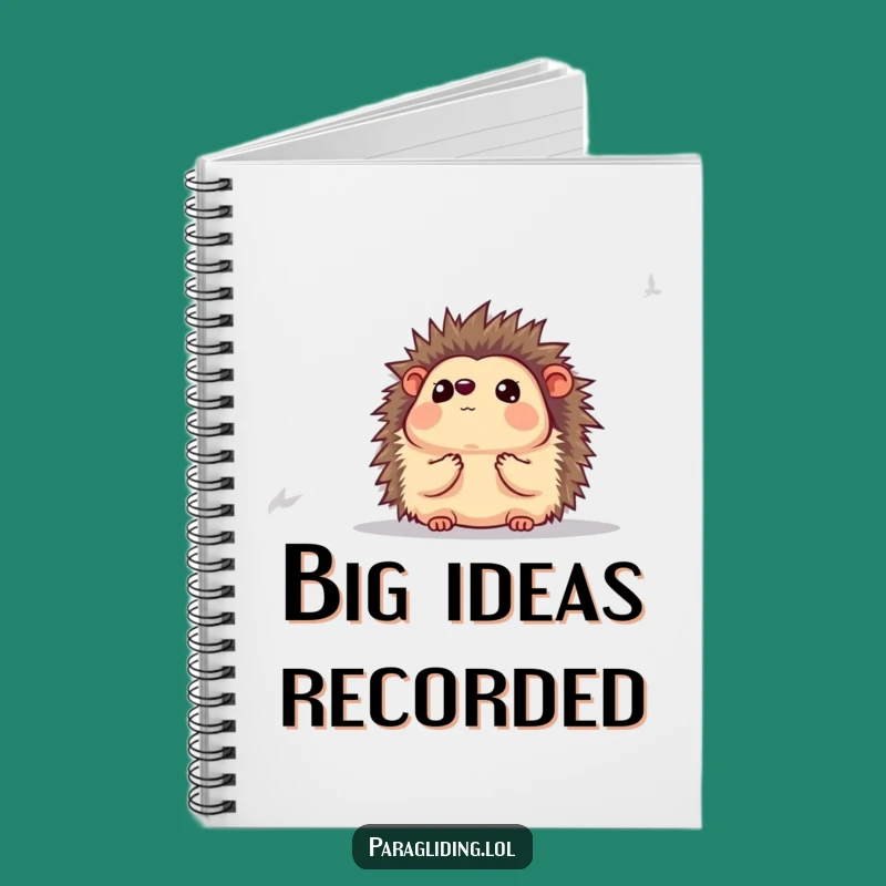 Funny Hedgehog Awestruck Notebook: Capture Your Thoughts with This Hilarious Journal