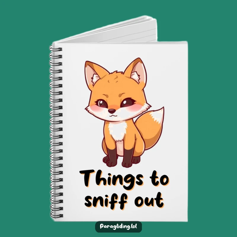 Funny Determined Fox Notebook: Jot Down Curious Observations