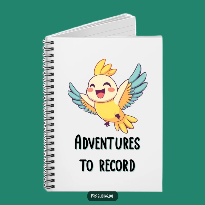 Funny Joyful Parrot Notebook: Jot Down Happy Thoughts with a Grinning Bird