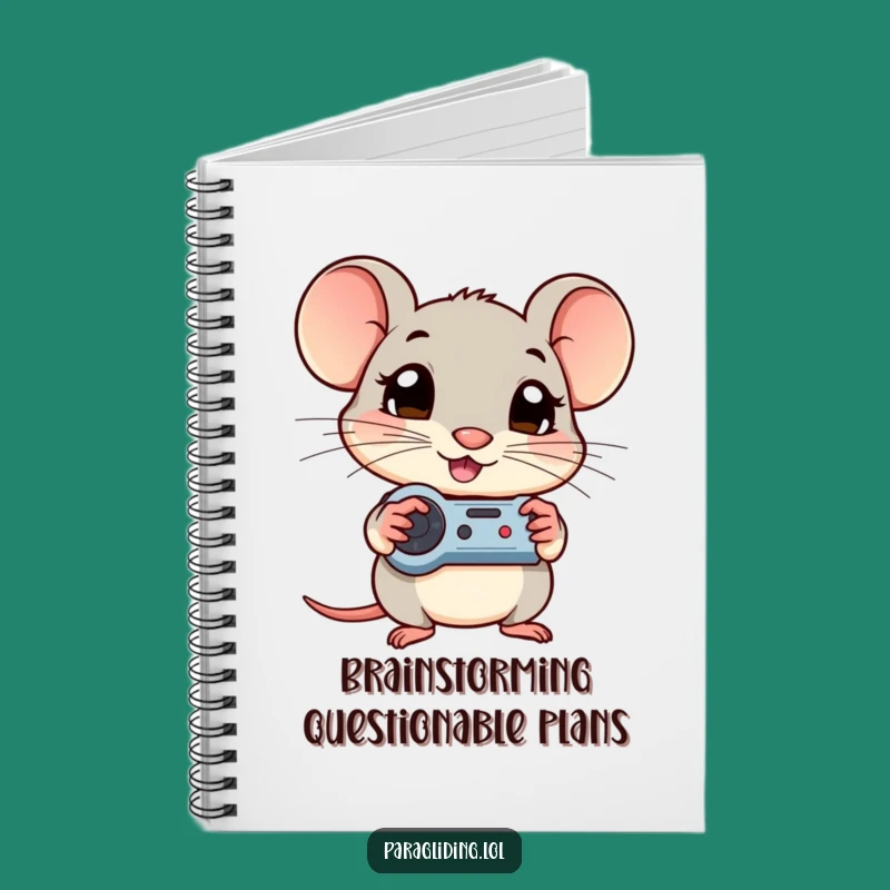 Funny Shy Mouse Notebook: Jot Down Ideas with Curious Focus