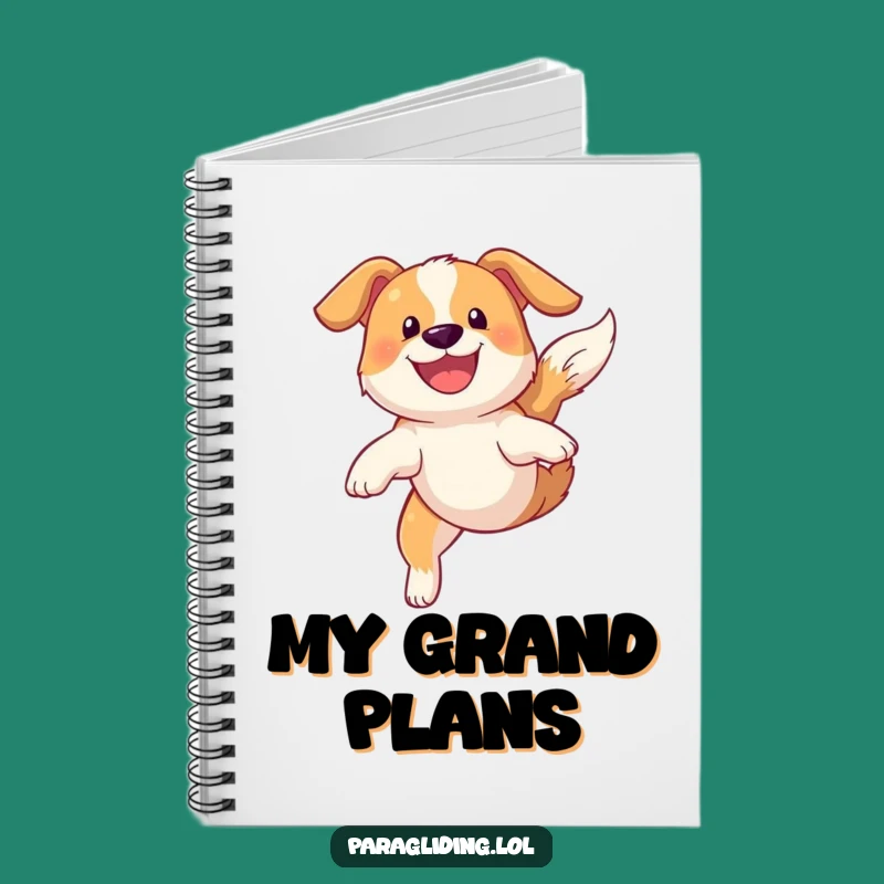 Funny Dog Sky Soaring Notebook: Jot Down Adventurous Ideas
