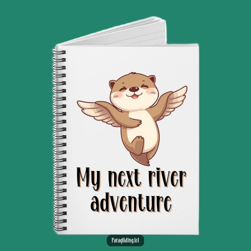 Funny Otter Flight Notebook: Giggling Dancer's Journal - Hilarious Gift for Notes
