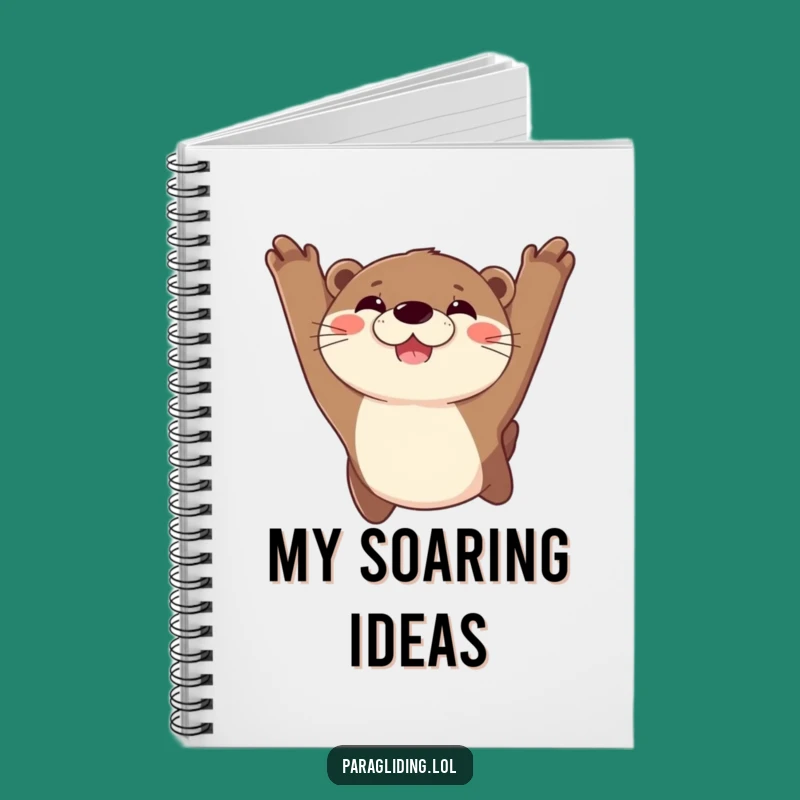 Funny Joyful Otter Notebook: Hilarious Sky Soaring Journal Gift