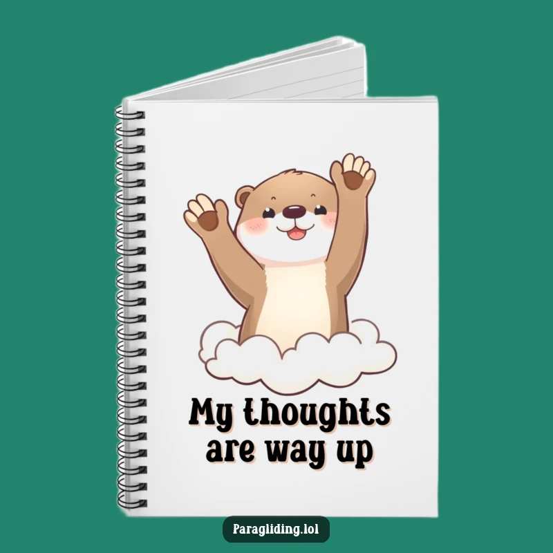 Funny Otter Cloud Wave Notebook: Jot Down Ideas with a Smile
