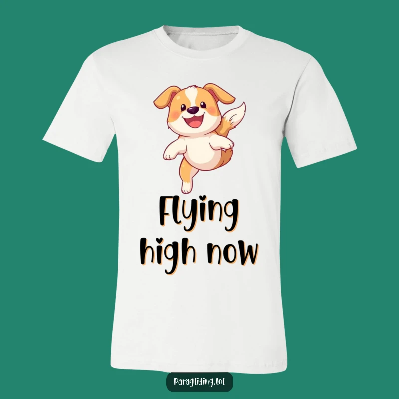 Funny Dog Sky Soaring T-Shirt: Wear Your High-Flying Spirit