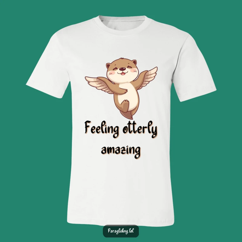 Funny Otter Dance T-Shirt: Giggling Floater Gliding Joyfully - Hilarious Gift Tee