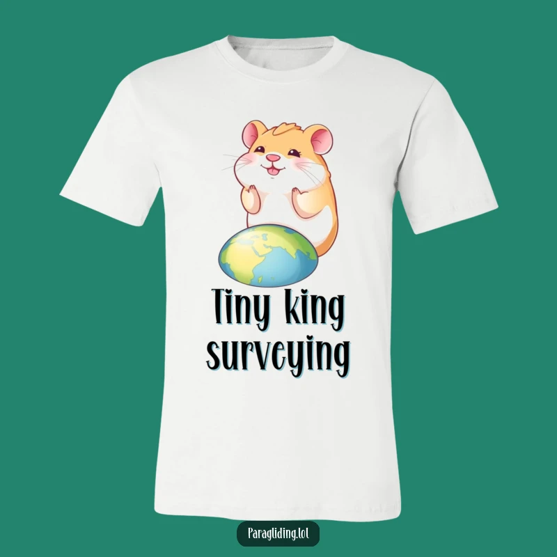 Funny Hamster T-Shirt: Smiling Over, World-Watching, Hilarious Tee