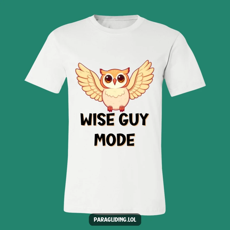 Funny Happy Owl T-Shirt: Fly High with This Awesome Graphic Tee!