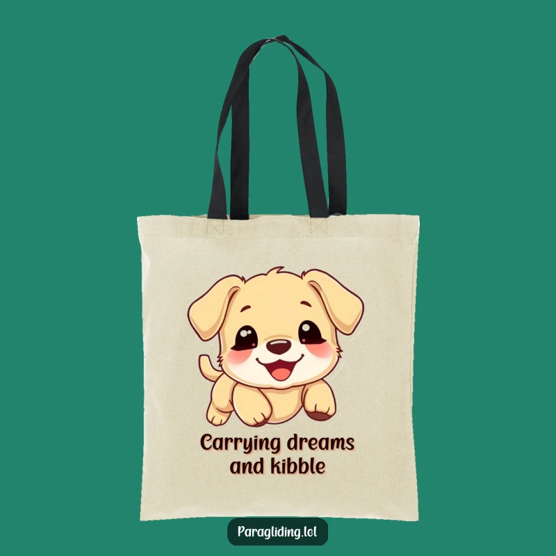 Funny Puppy Cloud Tote Bag: Carry Your Smiles with a Drifting Puppy, Practical Funny Gift