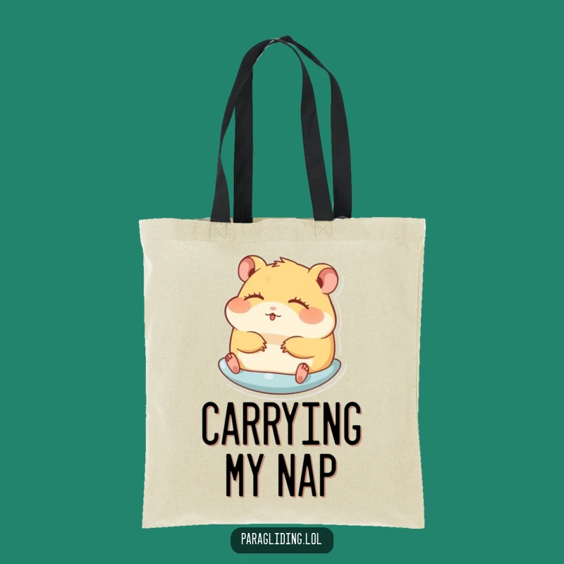 Funny Hamster Gliding Tote Bag: Carry Your Essentials with This Hilarious Zen Accessory
