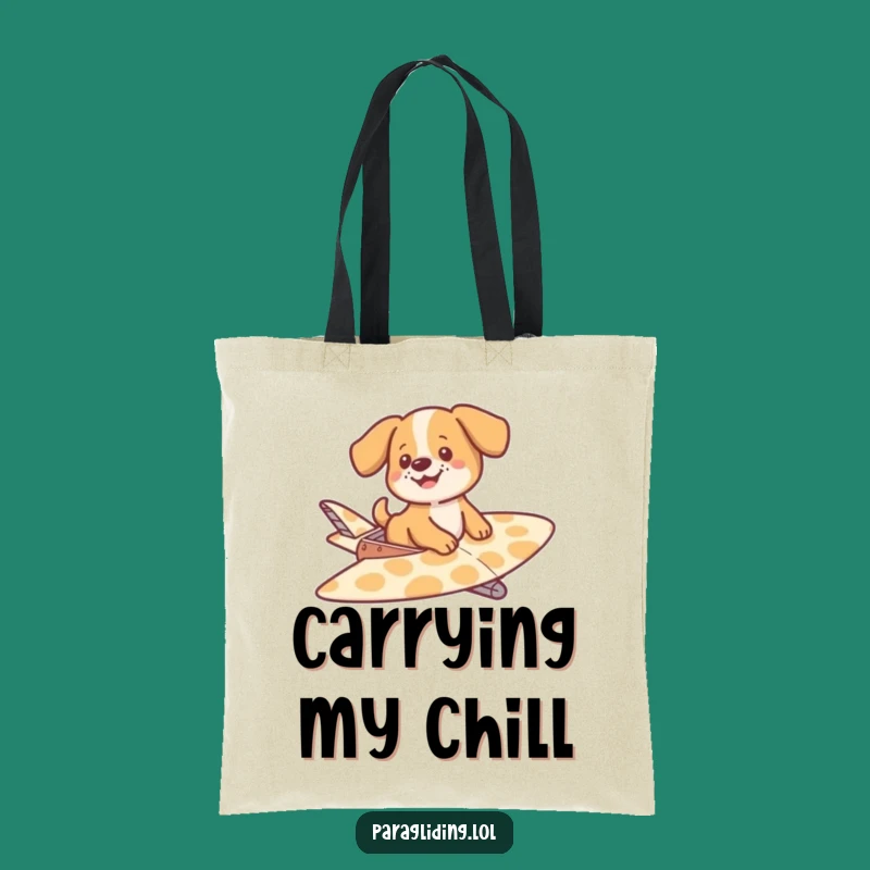 Funny Dog Gliding Tote Bag - Stylish & Humorous Gift for Pet Lovers